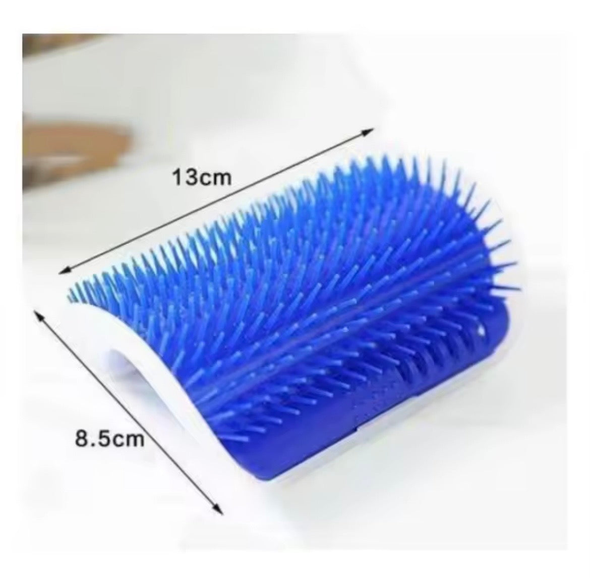 Escova de Canto para Gatos - Massageia e Remove Pelos.