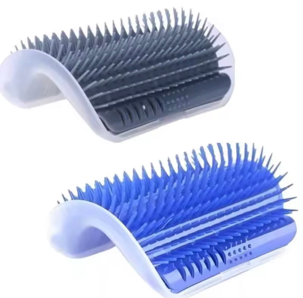 Escova de Canto para Gatos - Massageia e Remove Pelos.