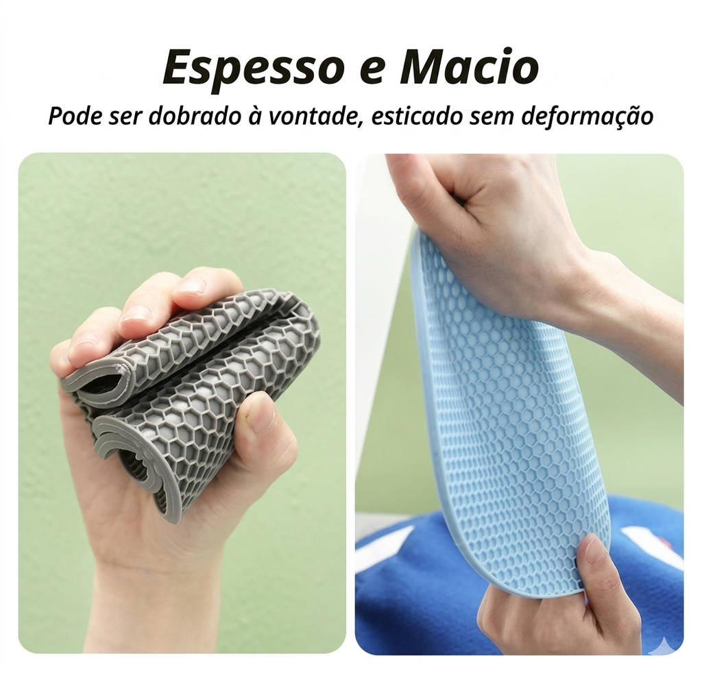 Apoio de Panela de Silicone Antiderrapante e Térmico