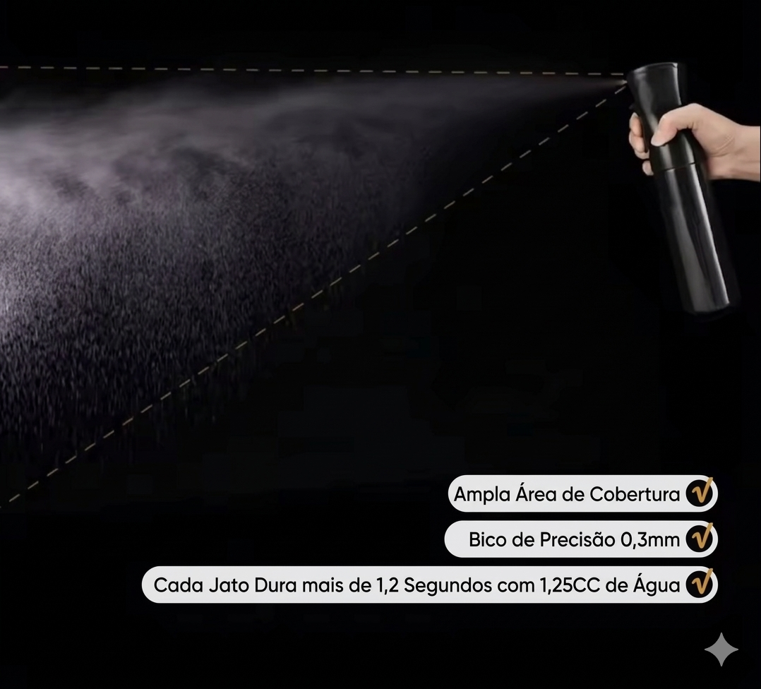 Borrifador Pulverizador de Névoa Extra Fina - Tecnologia Airless 360º