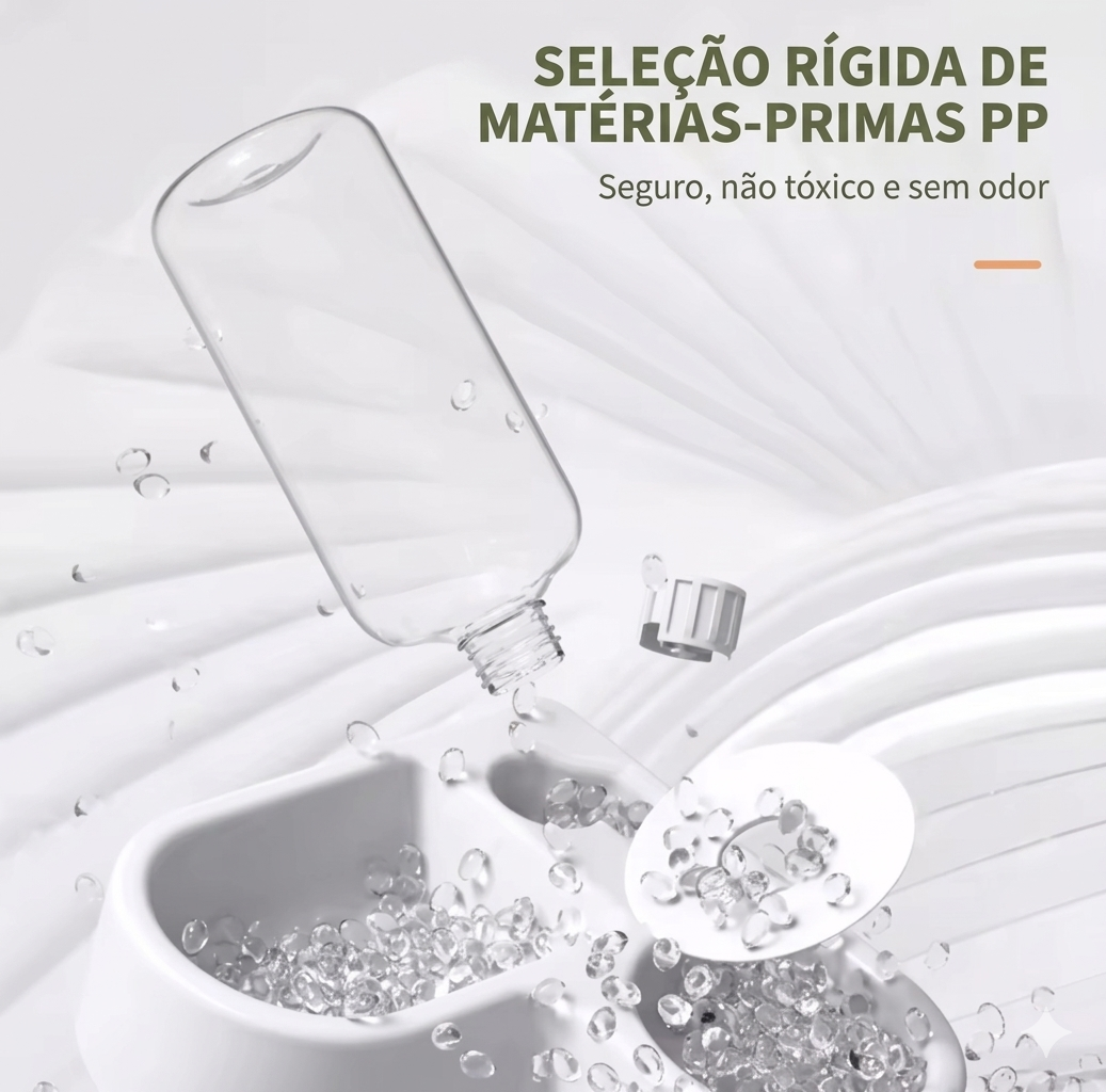 Comedouro e Bebedouro Automático Pet 2 em 1 - Tigela Dupla