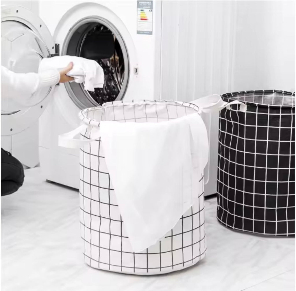 Cesto Organizador De Roupa Suja Dobrável Impermeável Com Alça